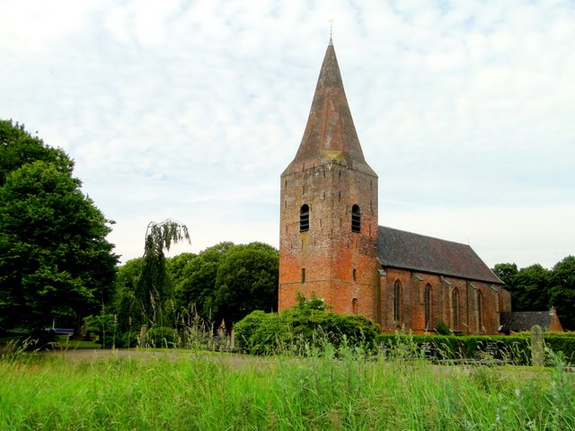 The 'Juffertoren' tower and church in Onstwedde